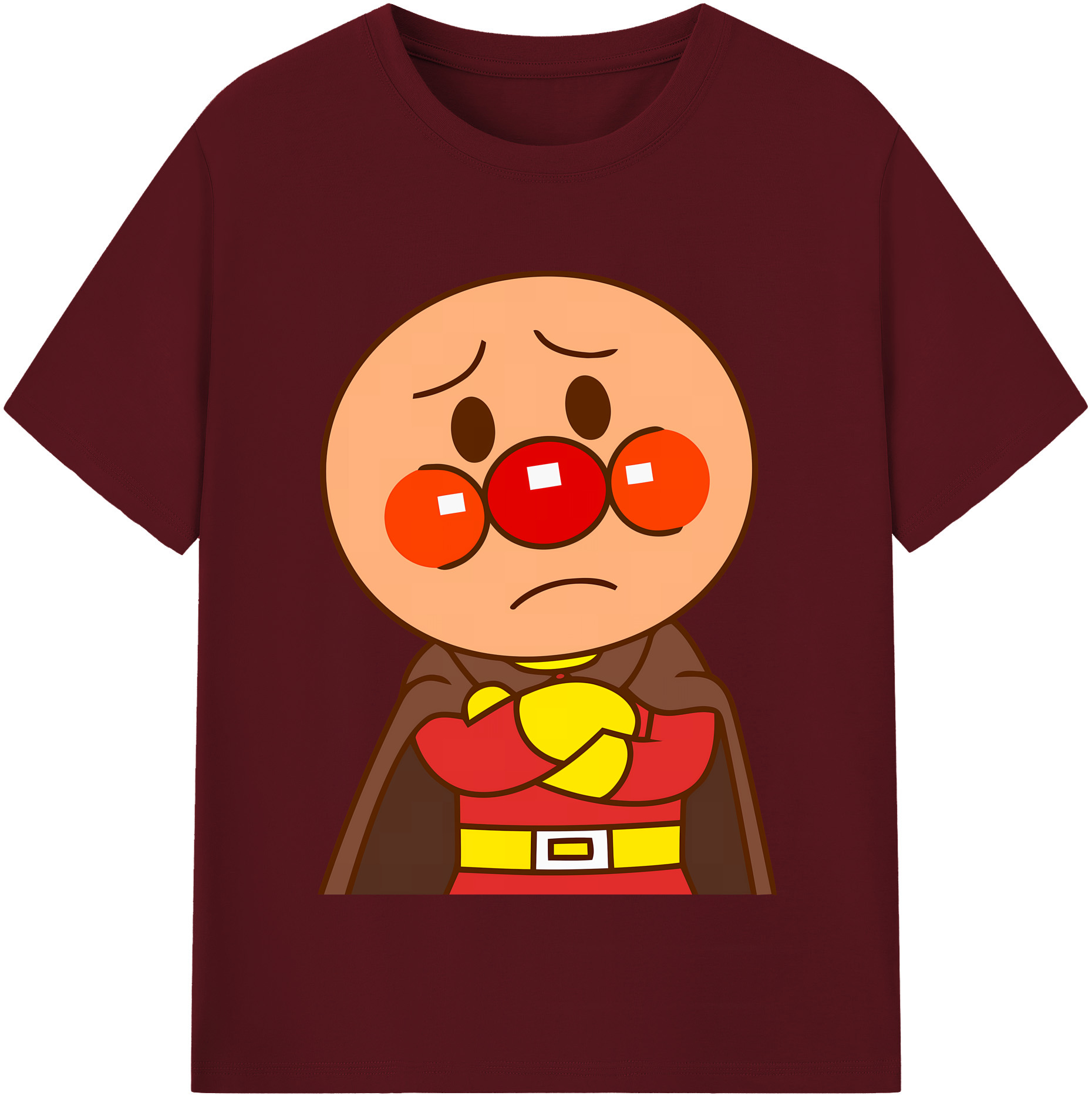 （画像用） アンパンマン Anpanman 綿100％半袖Tシャツ（フロントプリント）